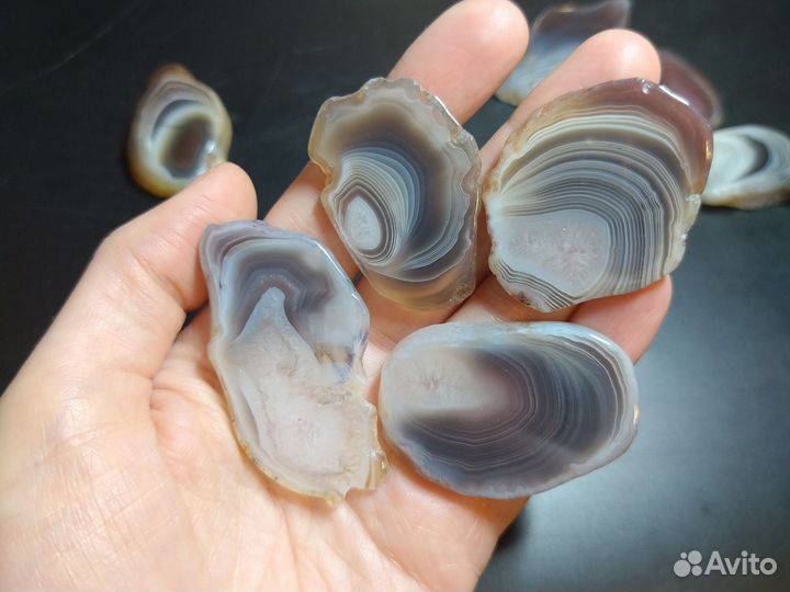Спилы агата небольшие - Ботсвана