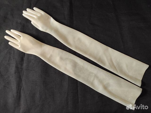 Перчатки латексные длинные до плеча.100% латекс купить в Москве ...