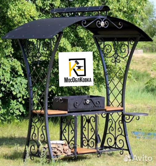 Кованый мангал из металла
