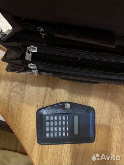 Борсетка сумка кожаная