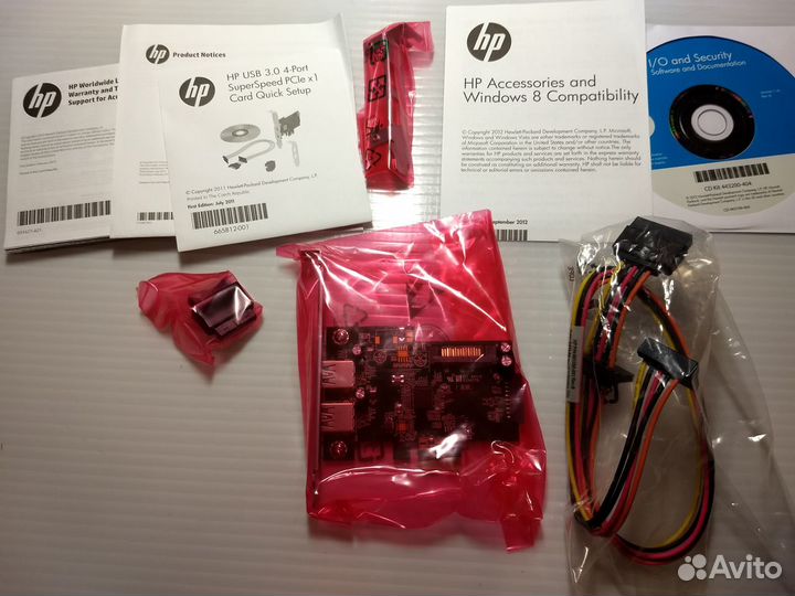 Контроллер PCI Express x1 to USB 3.0 HP