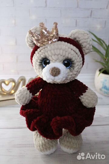 Вязаные игрушки мишка