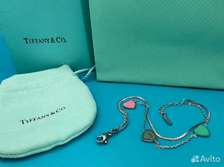 Tiffany браслет серебро