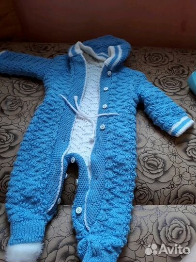 Комбинезон вязаный для девочки и для мальчика