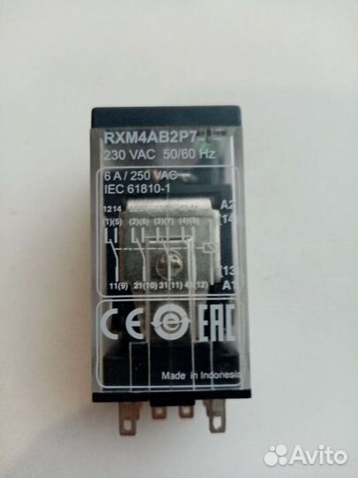 Реле промежуточное RXM4AB 220V Schneider RXM4AB2P7