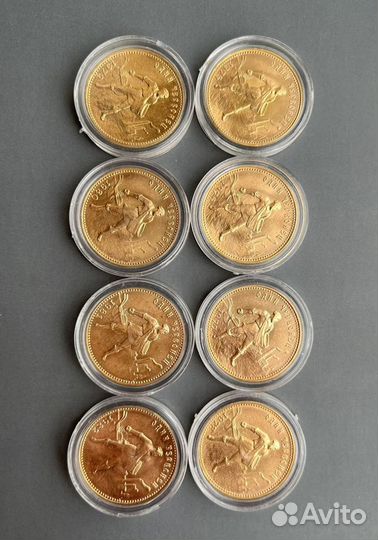 Набор золотых монет Сеятель Червонец 1975-1982г
