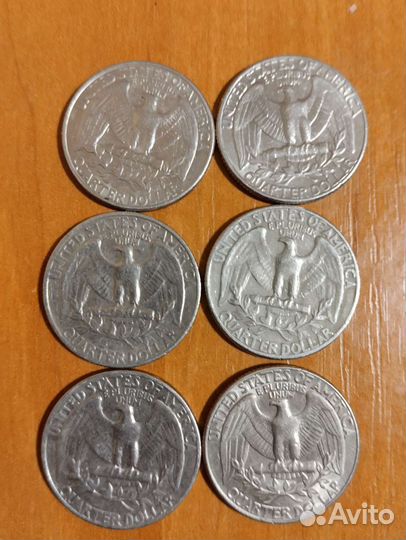 Quarter dollar.Четверть доллара 1/4доллара