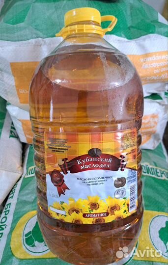 Масло подсолнечное нерафинированное 5л