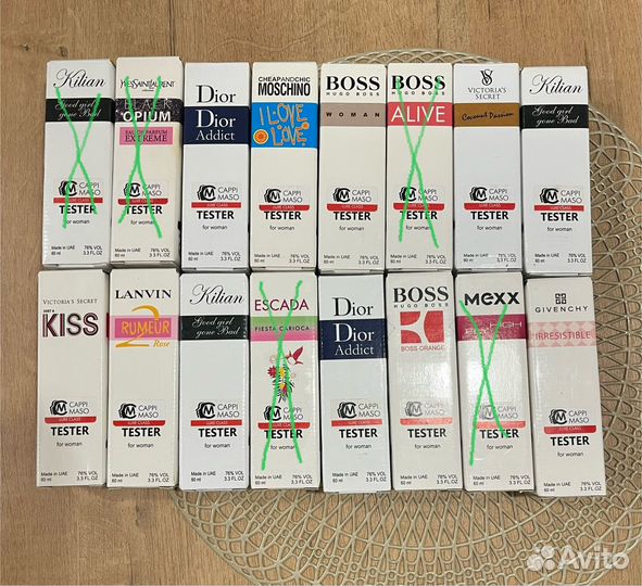 Туалетная вода, духи, тестеры