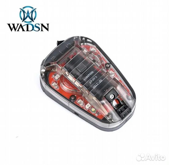 Фонарь маячок на шлем wadsn (красный + ик)