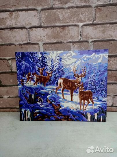 Картины по номерам раскрашенная