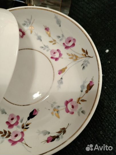 Блюдце Дулево Розочки