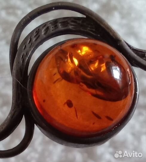 Кулон подвеска с янтарём