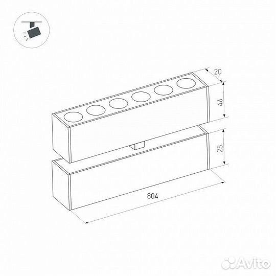 Накладной светильник Arlight MAG-25 034224