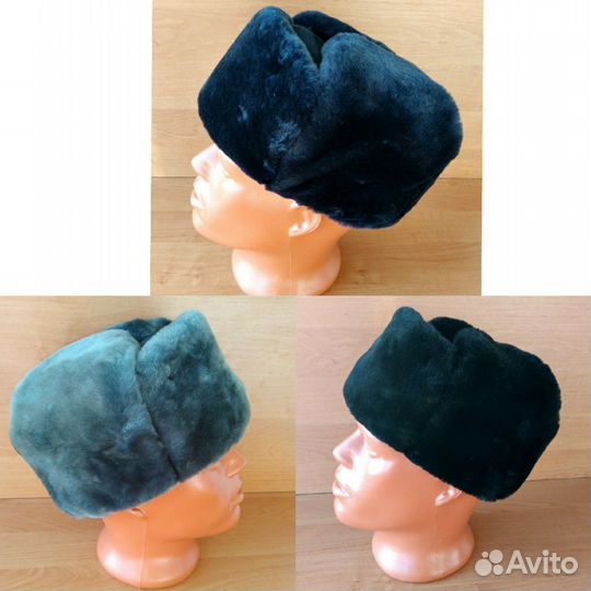 Шапки ушанки Полиции,мо и Черные (натур мех)