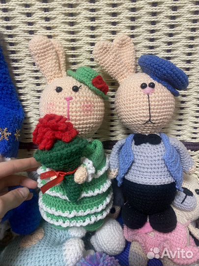 Вязаные игрушки ручной работы