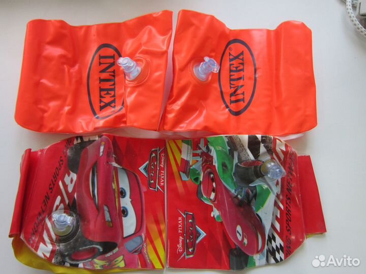 Маска 8+, нарукавники и шапочка для плавания