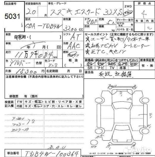 В разбор Suzuki Grand Vitara TDB4W