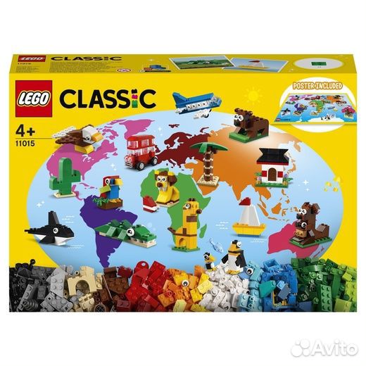 Lego Classic 11015 Вокруг света, 950 деталей