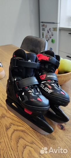 Коньки детские раздвижные 26-31р