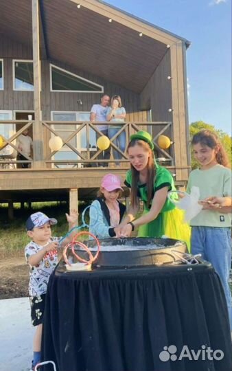 Аниматор. Шоу мыльных пузырей