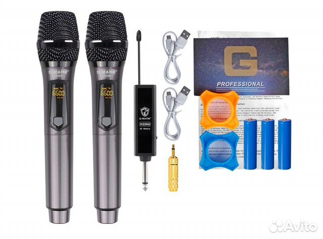 Набор беспроводных микрофонов G-mark X220U, 2 мик