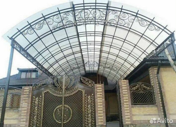 Навесы из поликарбоната под заказ