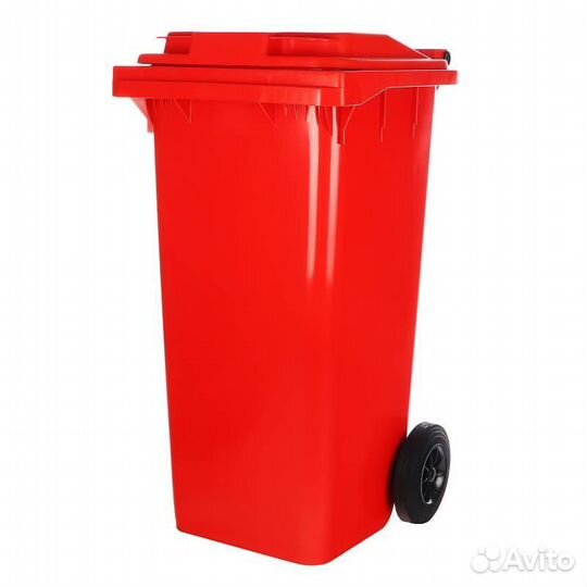 Контейнер для мусора 120 л с крышкой на колесах