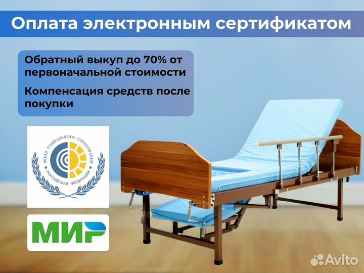 Кровать медицинская функциональная