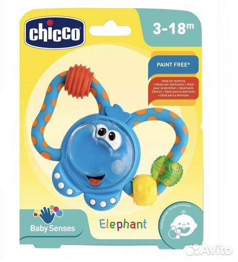 Новая Игрушка развивающая Chicco Слоненок, в завод