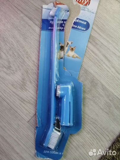 Зубная щётка для животных и гель