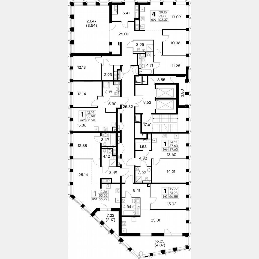 1-к. квартира, 37,3 м², 18/19 эт.
