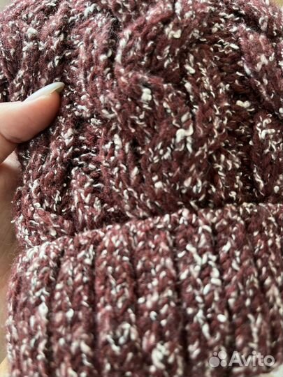 Шапка зимняя женская вязанная