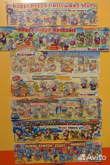 Вкладыши киндер-сюрприз 1990 - 2010 годы