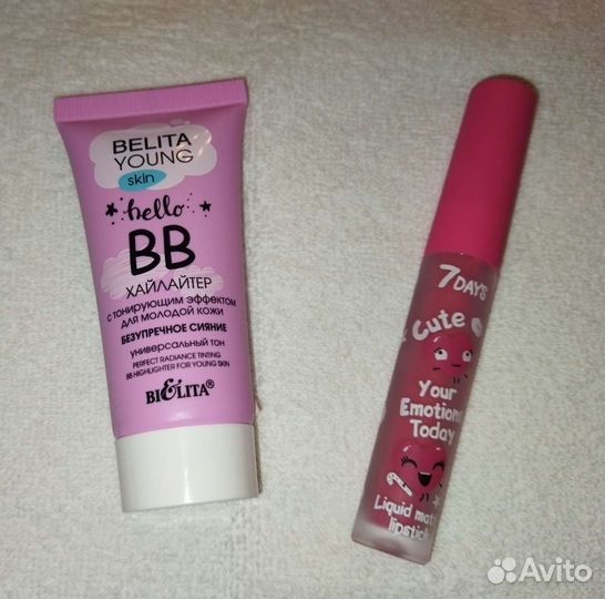 Хайлайтер и жидкая матовая помада новые