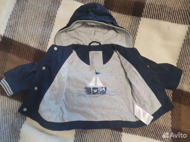 Вещи пакетом на мальчика ветровка, штаны, рубашка