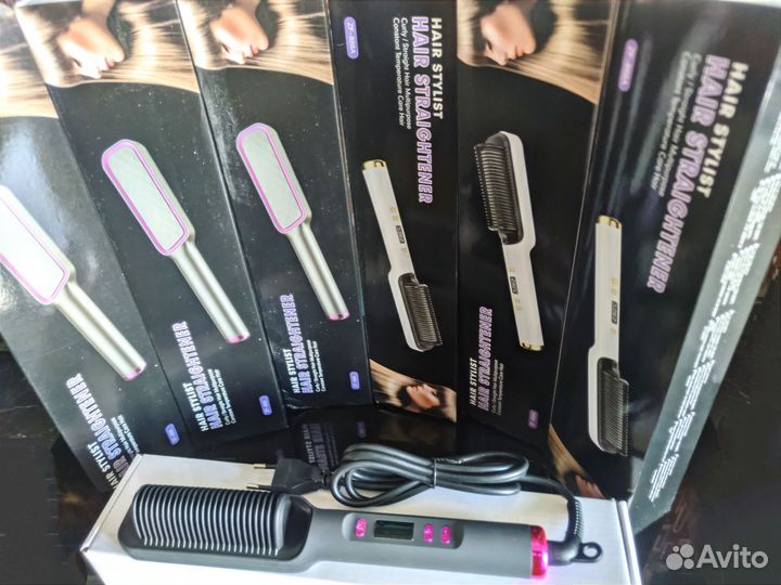 Расческа выпрямитель утюжок с дисплеем 80-230С