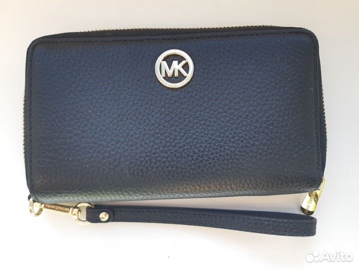 Кошелёк Michael Kors оригинал новый чёрный кожаный