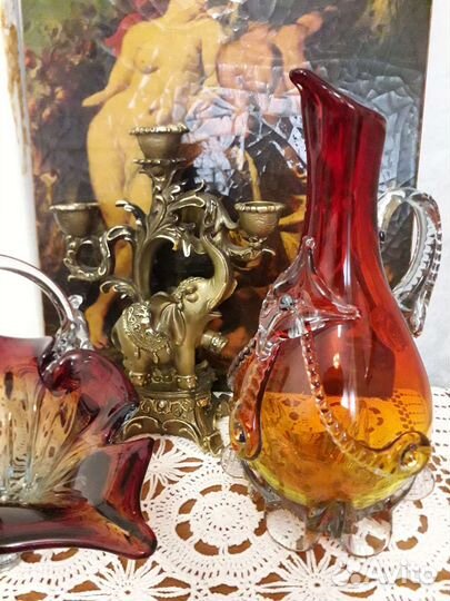 Вазы.сервиз дулево.ссср.подсвечник