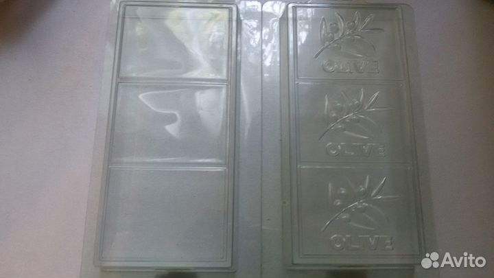Формы пластиковые для мыла под нарезку 2 вида