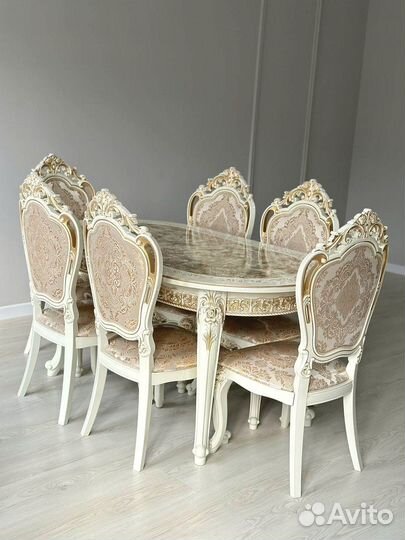 Кухонный стол Роза и стулья мини шейх