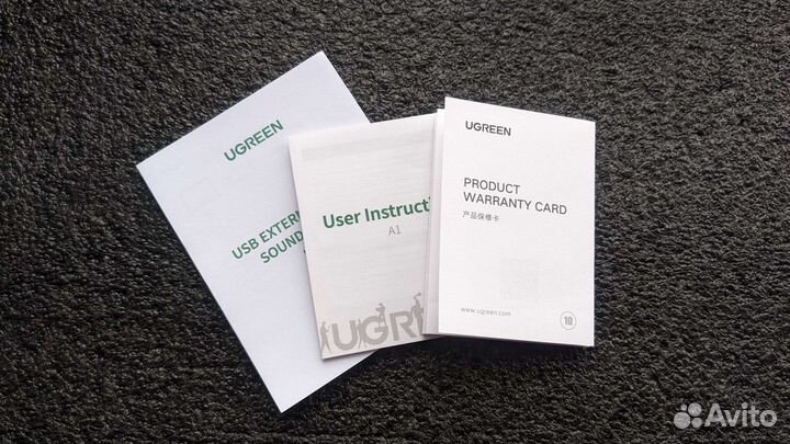 Внешняя звуковая карта USB Ugreen