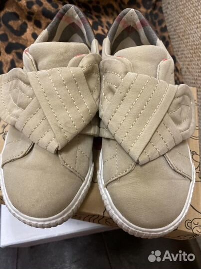Слипоны Burberry детские
