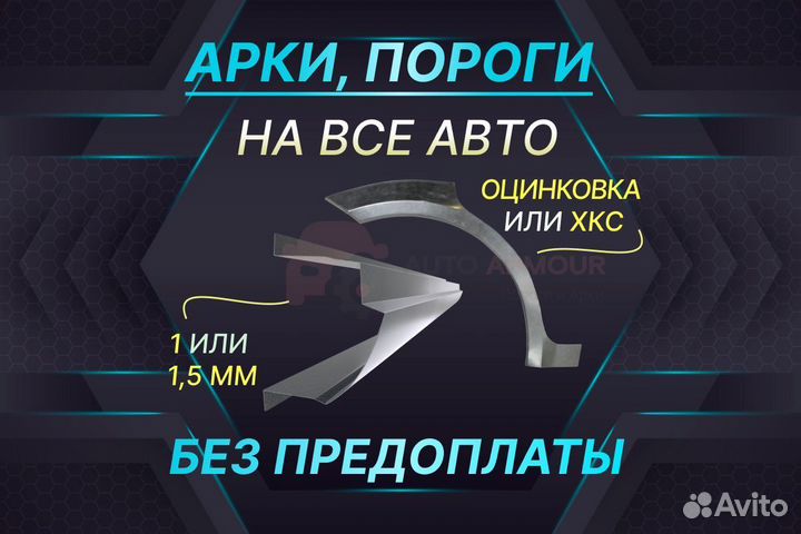 Арки Hyundai Tucson ремонтные кузовные