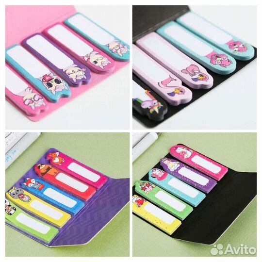 Стикеры, магнитные закладки, блоки для записей