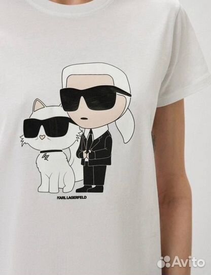 Футболка белая Karl lagerfeld