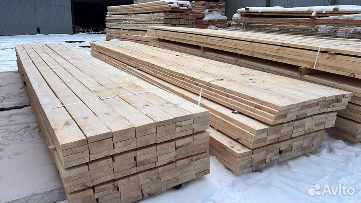 Брус обрезной 100х150х6000мм 1 сорт ГОСТ