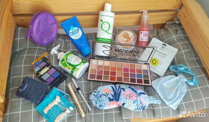Косметика пакетом, маска, тени, косметичка, крем