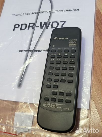 Pioneer PDR-WD7 Cd рекордер топовый