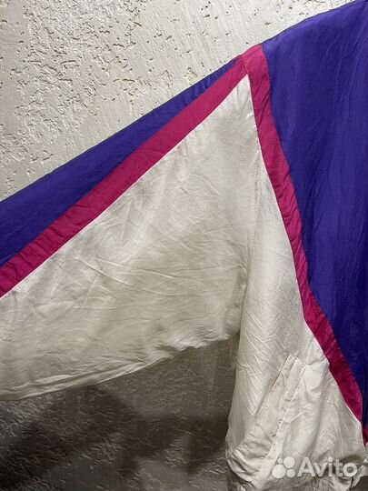 Винтажная шелковая олимпийка оверсайз, XL